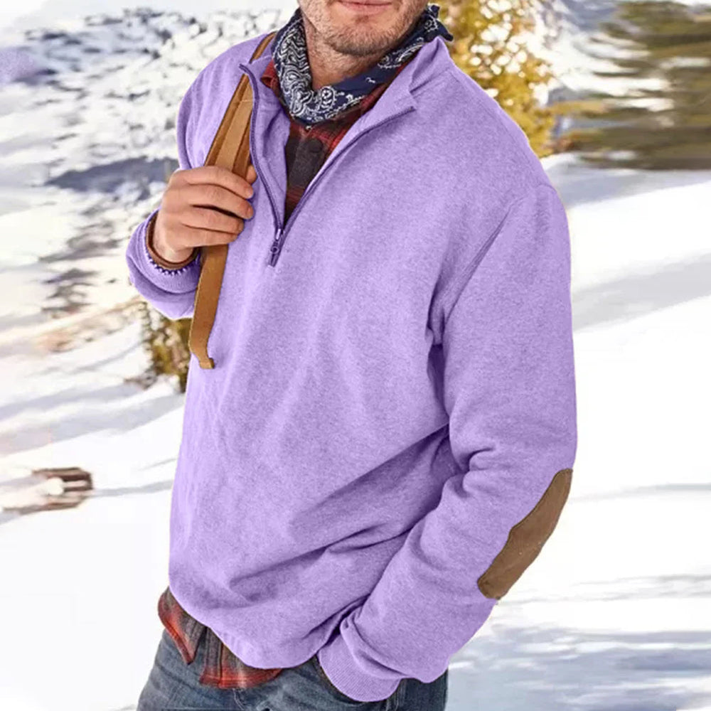 Men's Warm Long Sleeve Zipper Casual Jacket