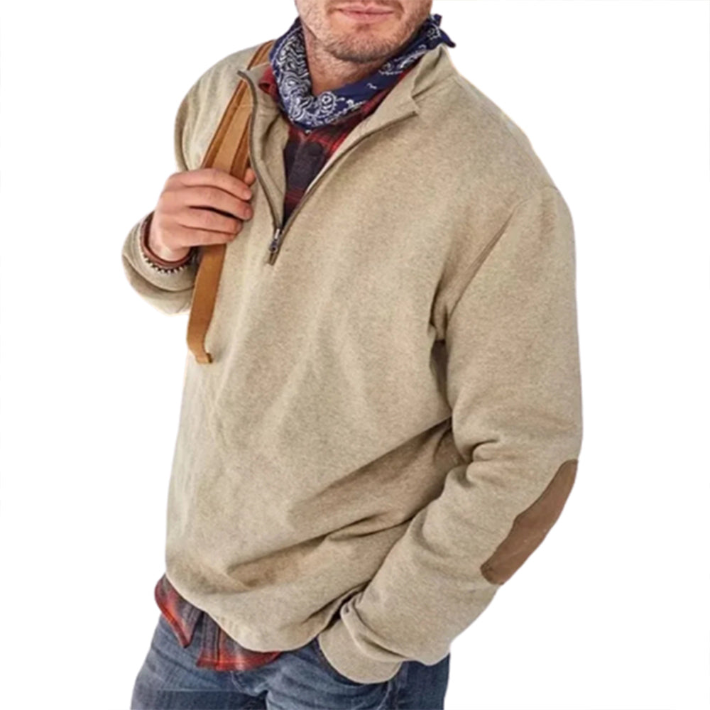 Men's Warm Long Sleeve Zipper Casual Jacket